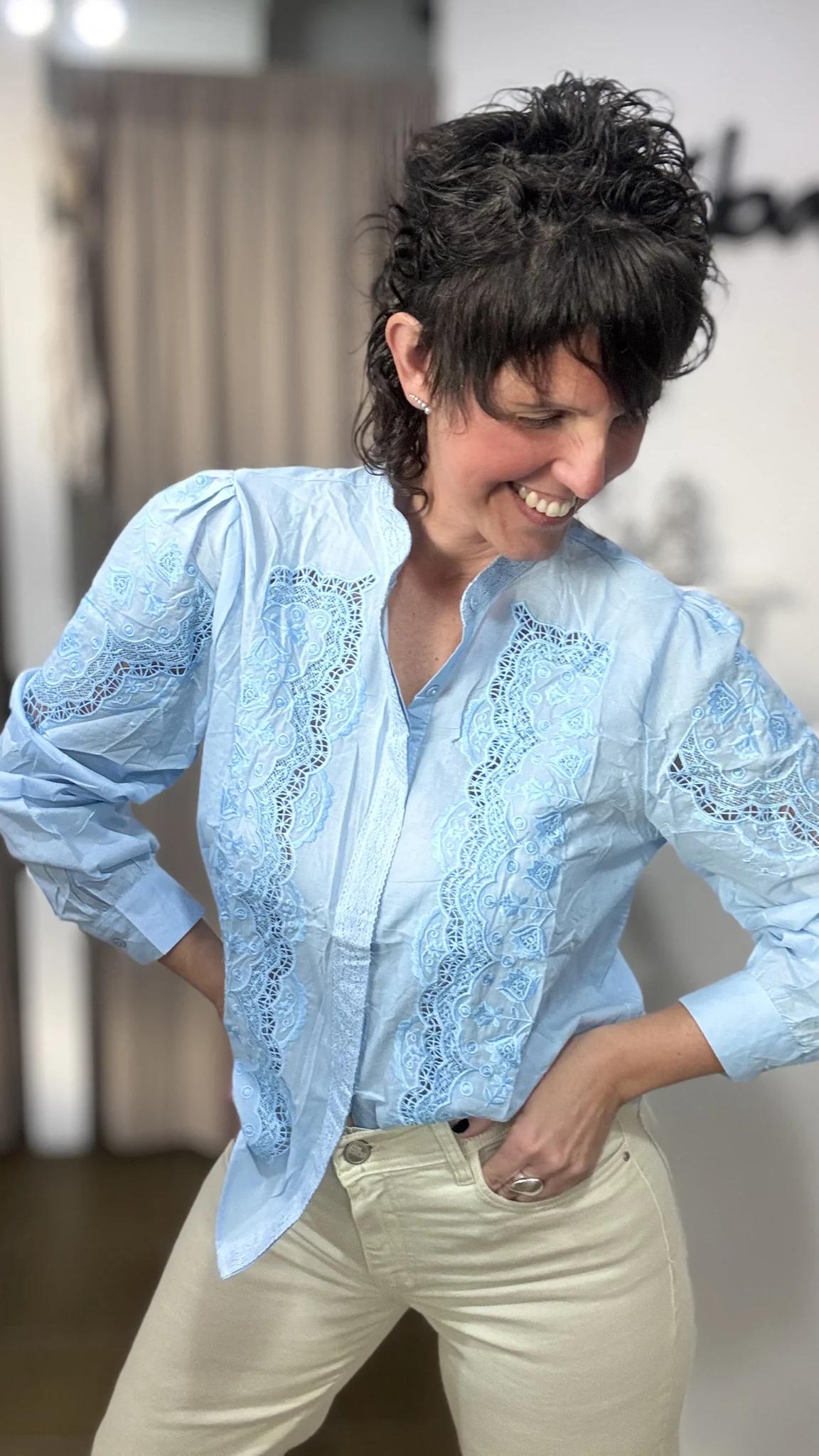 Camisa celeste beodery