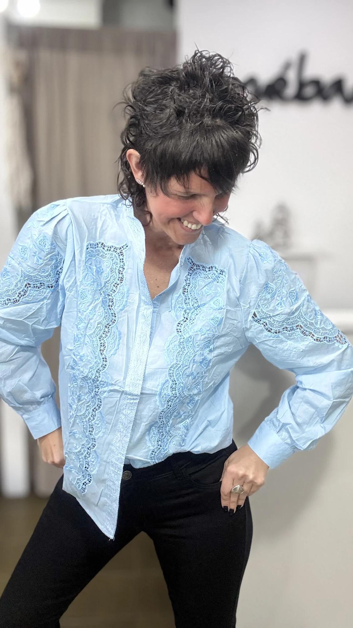Camisa celeste beodery