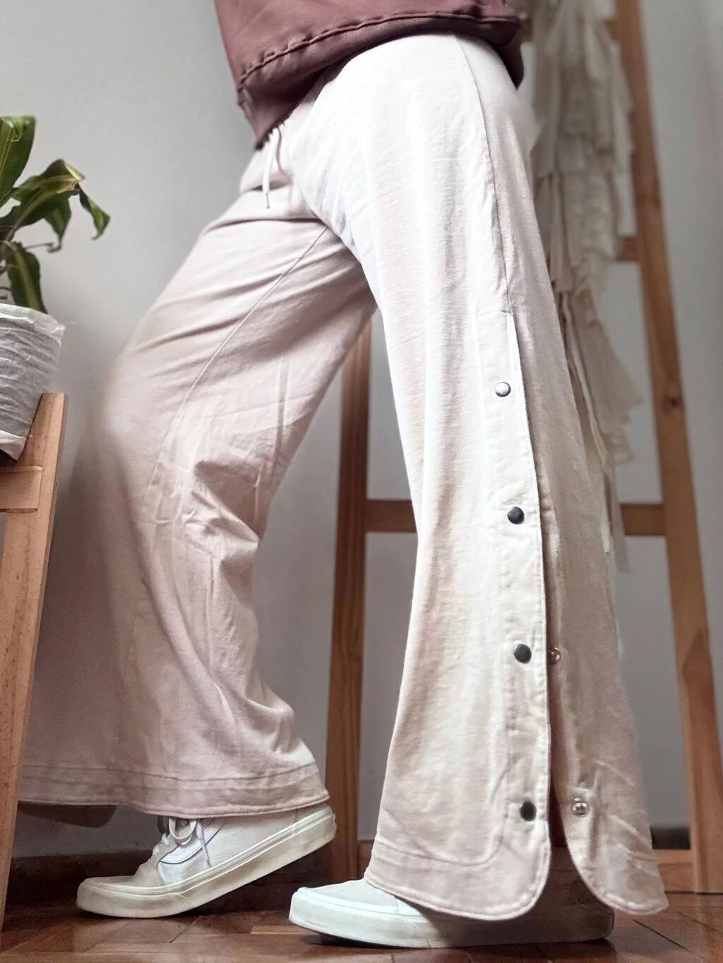 Wide Leg Botones